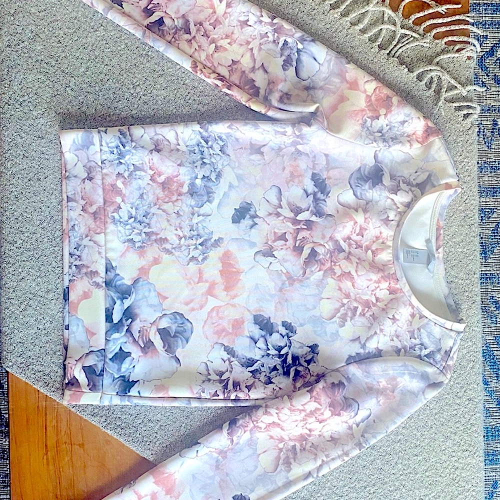 Floral Printed Sweater